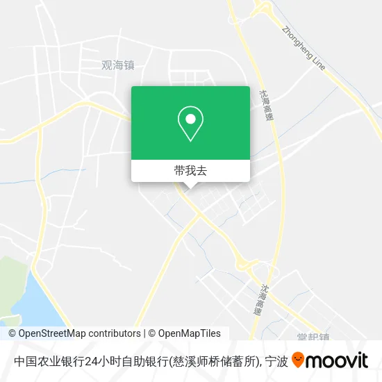 中国农业银行24小时自助银行(慈溪师桥储蓄所)地图