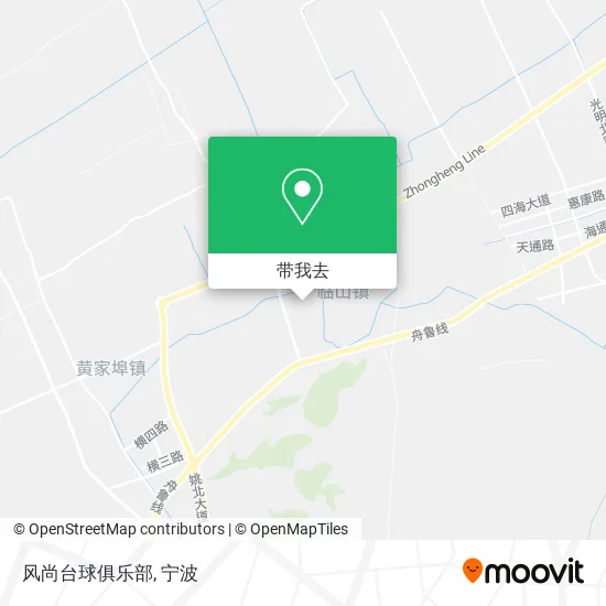 风尚台球俱乐部地图
