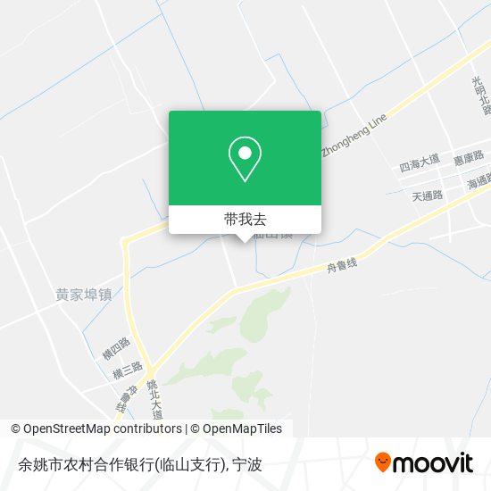余姚市农村合作银行(临山支行)地图