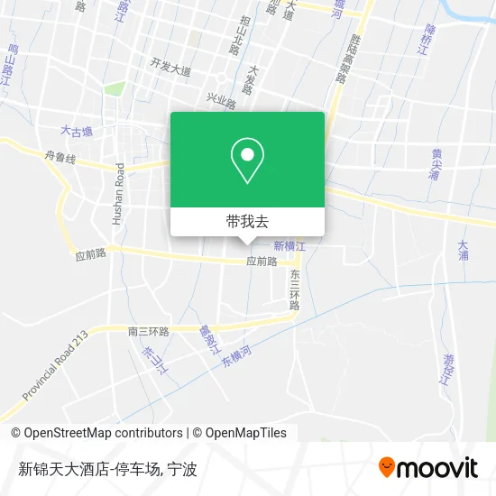 新锦天大酒店-停车场地图