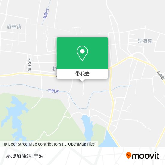 桥城加油站地图