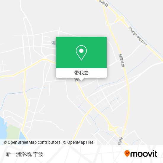 新一洲浴场地图