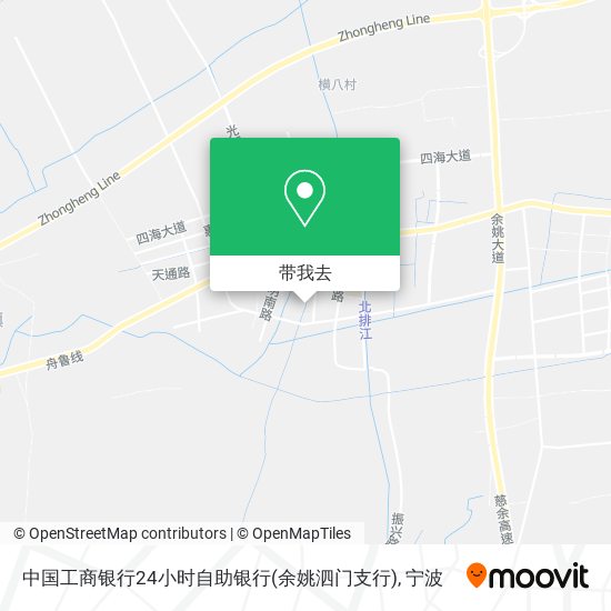 中国工商银行24小时自助银行(余姚泗门支行)地图