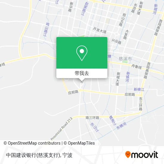 中国建设银行(慈溪支行)地图
