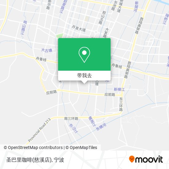 圣巴里咖啡(慈溪店)地图