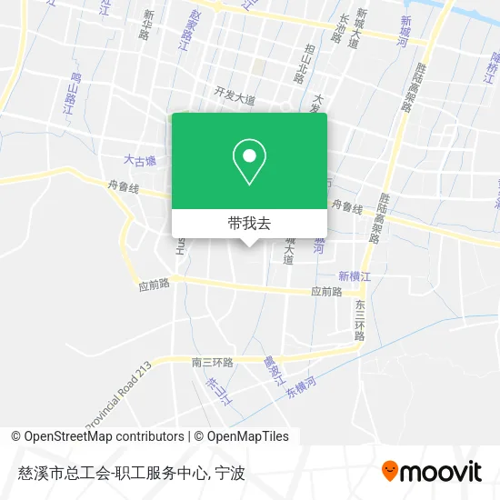 慈溪市总工会-职工服务中心地图