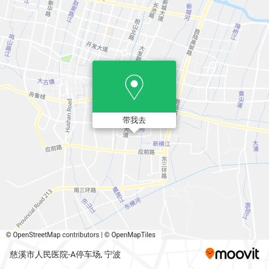 慈溪市人民医院-A停车场地图