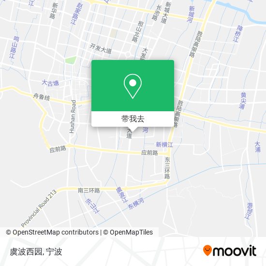 虞波西园地图