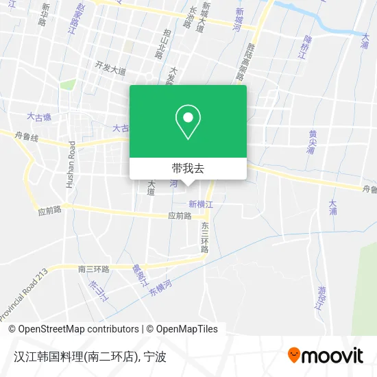 汉江韩国料理(南二环店)地图
