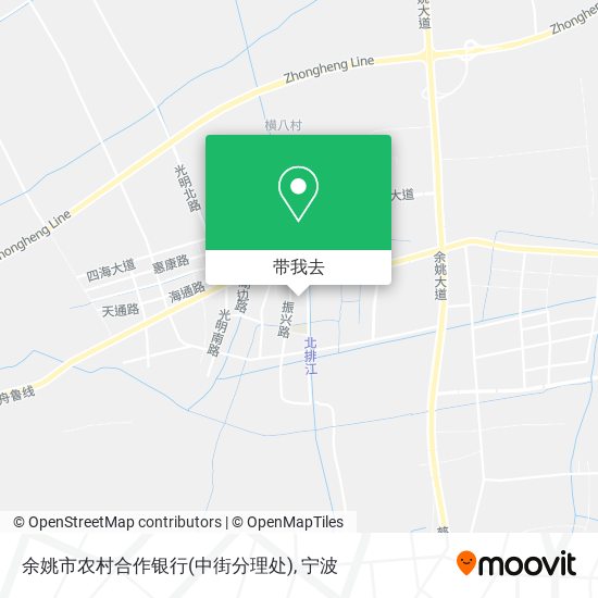 余姚市农村合作银行(中街分理处)地图