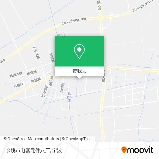 余姚市电器元件八厂地图