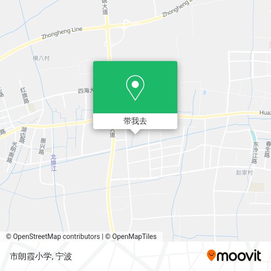 市朗霞小学地图