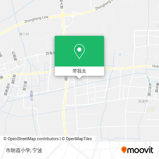 市朗霞小学地图