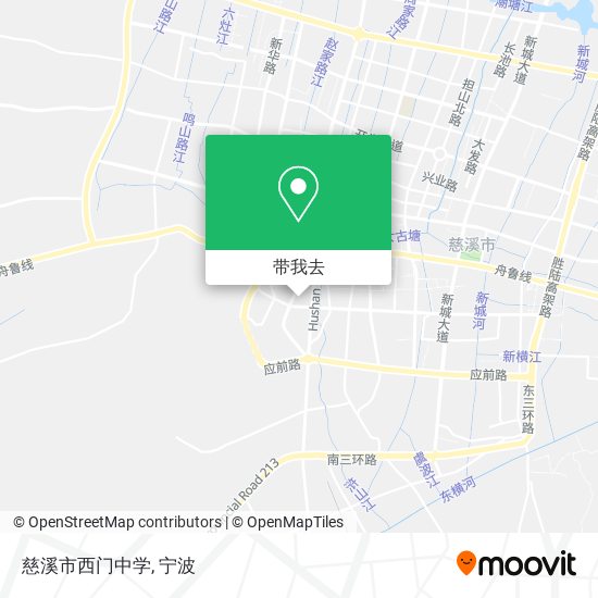 慈溪市西门中学地图