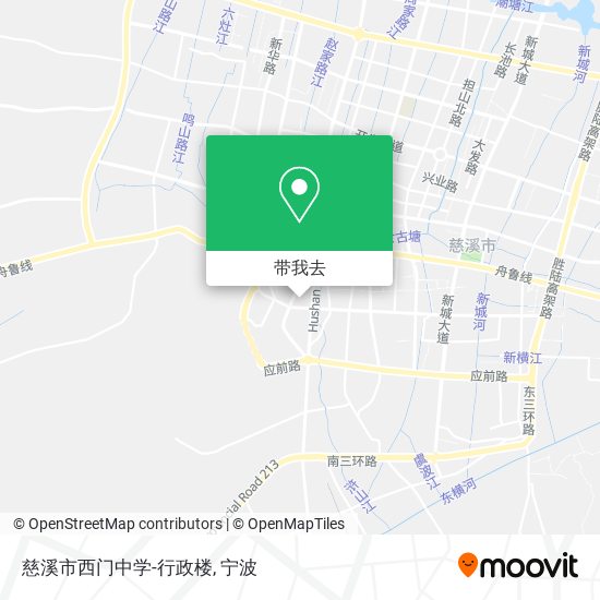 慈溪市西门中学-行政楼地图