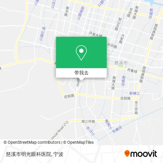 慈溪市明光眼科医院地图