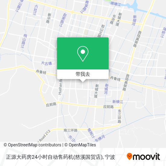 正源大药房24小时自动售药机(慈溪国贸店)地图