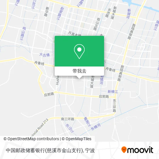 中国邮政储蓄银行(慈溪市金山支行)地图