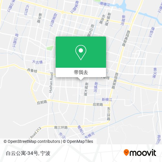 白云公寓-34号地图