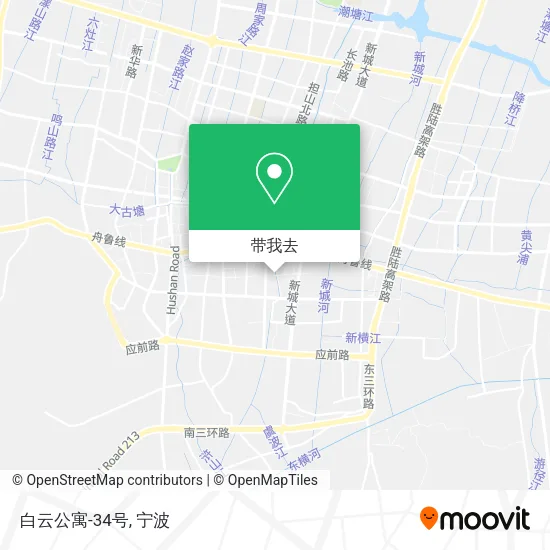 白云公寓-34号地图