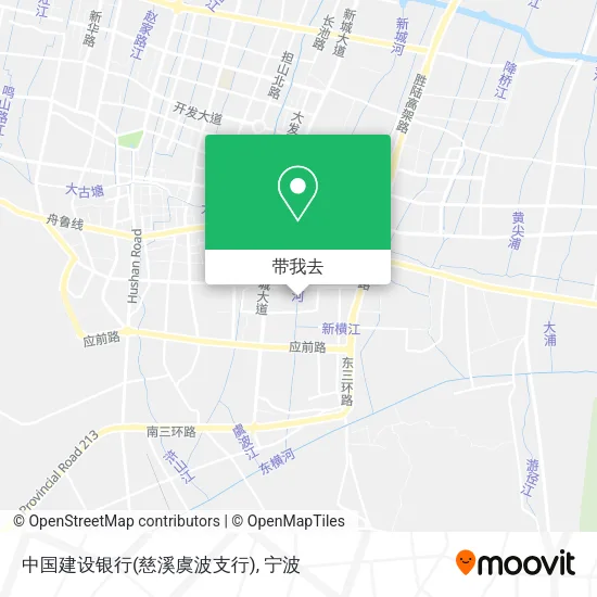 中国建设银行(慈溪虞波支行)地图