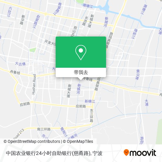中国农业银行24小时自助银行(慈甬路)地图