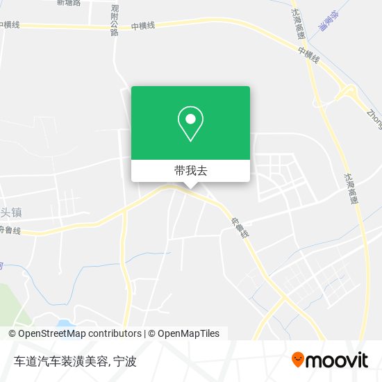 车道汽车装潢美容地图