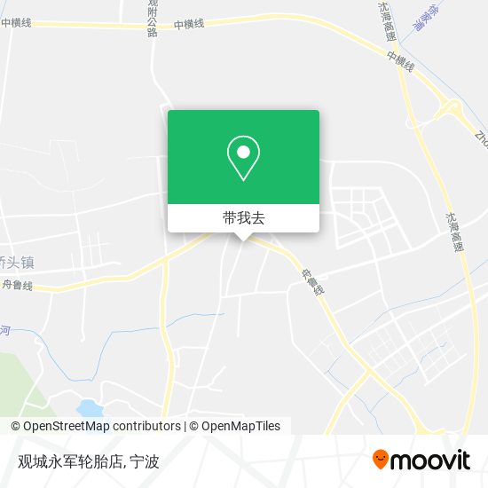 观城永军轮胎店地图