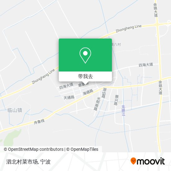泗北村菜市场地图