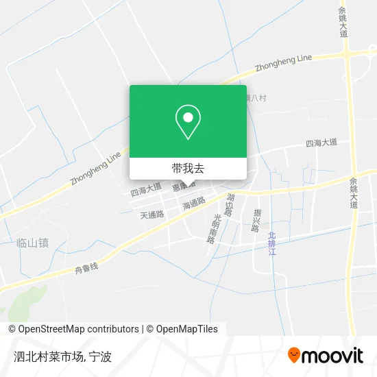 泗北村菜市场地图