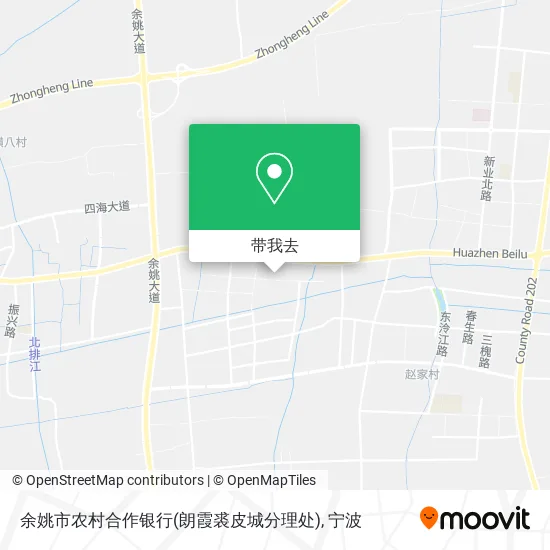 余姚市农村合作银行(朗霞裘皮城分理处)地图