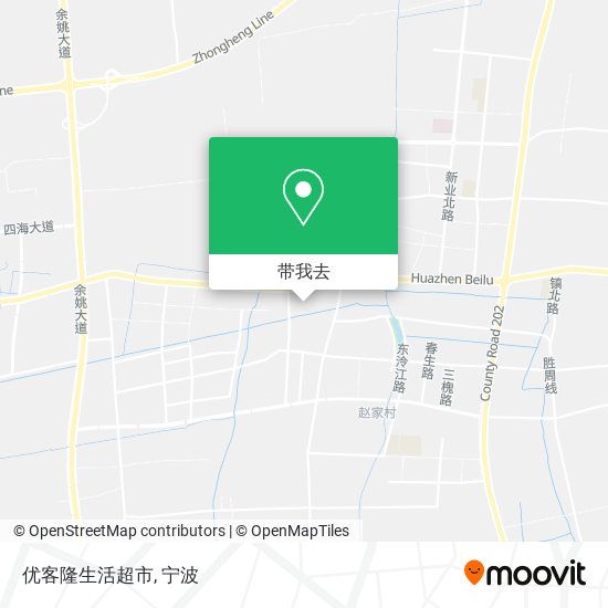 优客隆生活超市地图