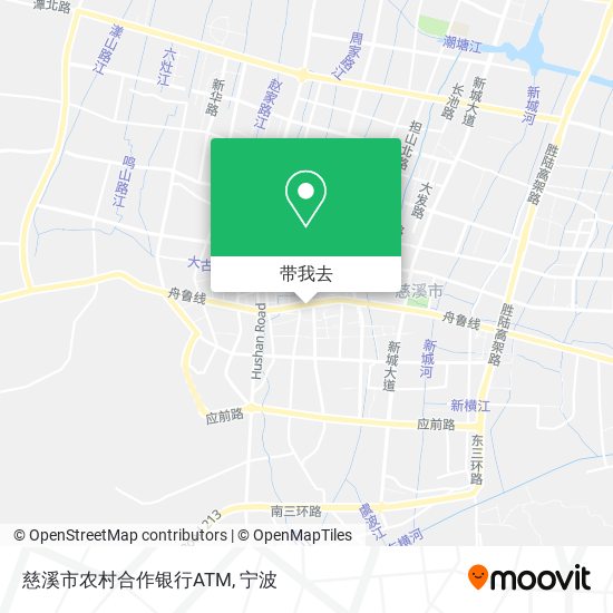 慈溪市农村合作银行ATM地图