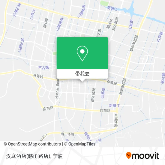 汉庭酒店(慈甬路店)地图