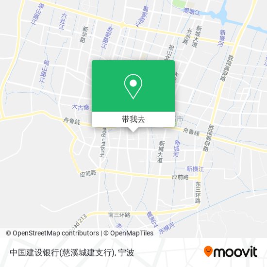 中国建设银行(慈溪城建支行)地图
