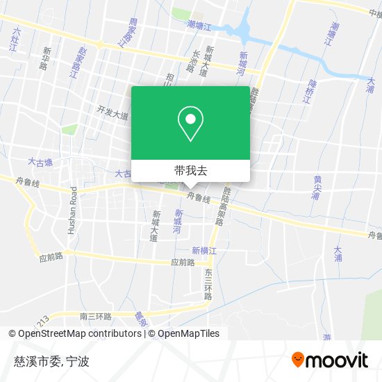 慈溪市委地图