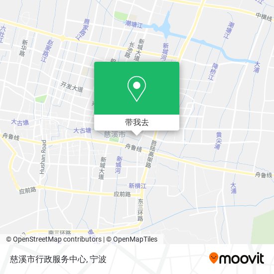 慈溪市行政服务中心地图