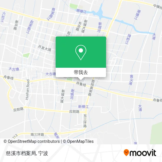 慈溪市档案局地图