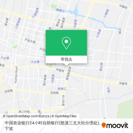 中国农业银行24小时自助银行(慈溪三北大街分理处)地图