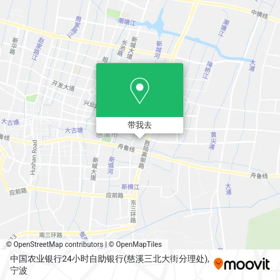 中国农业银行24小时自助银行(慈溪三北大街分理处)地图