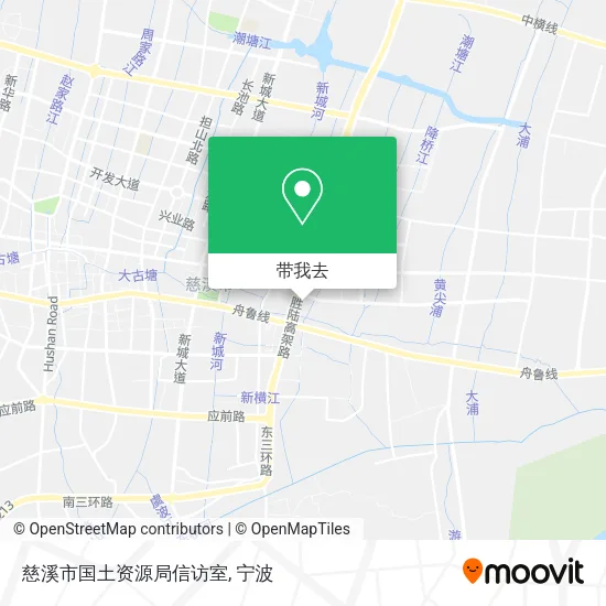 慈溪市国土资源局信访室地图