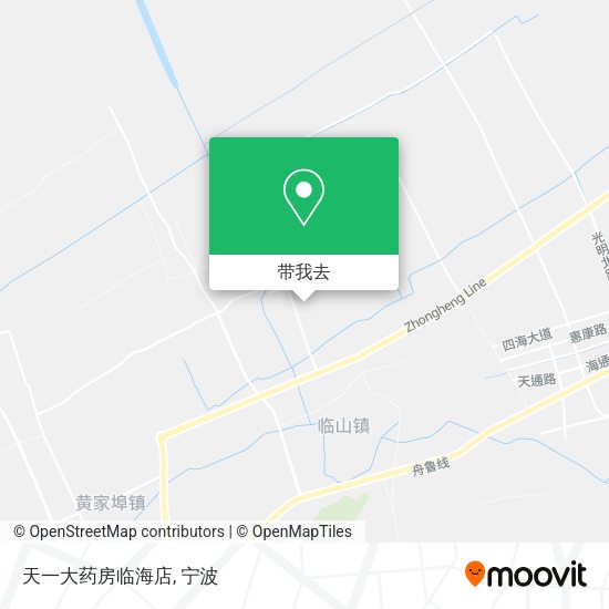 天一大药房临海店地图