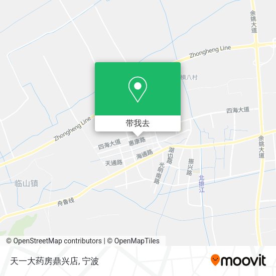 天一大药房鼎兴店地图