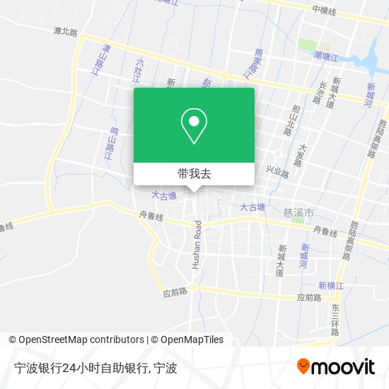 宁波银行24小时自助银行地图