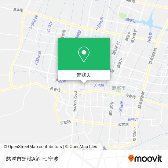 慈溪市黑桃A酒吧地图
