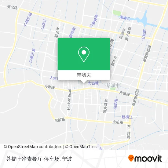 菩提叶净素餐厅-停车场地图
