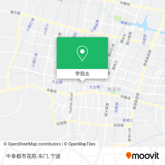 中泰都市花苑-东门地图