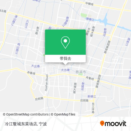 冷江鳖城东菜场店地图