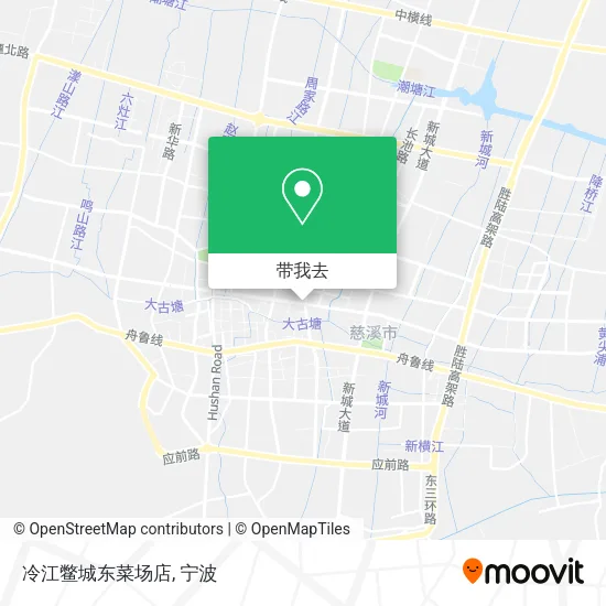 冷江鳖城东菜场店地图