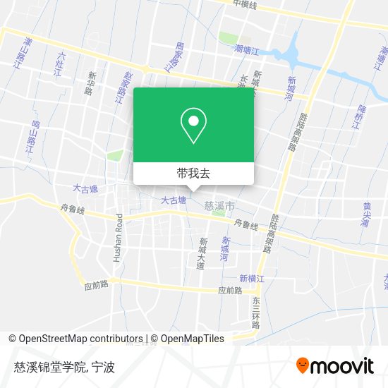 慈溪锦堂学院地图